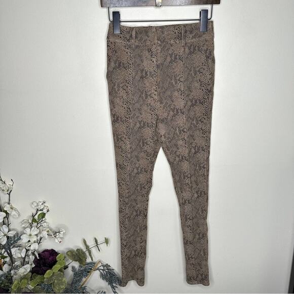 MAJORELLE Blaise Pant in Tan Snake Black Suede {B30} - Picture 4 of 7